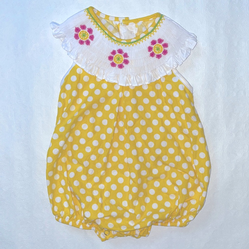 Remember Nguyen Baby Girl Smocked Bubble